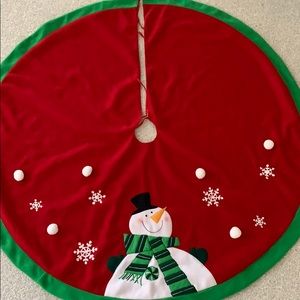 Felt Snowman Christmas Tree Skirt
